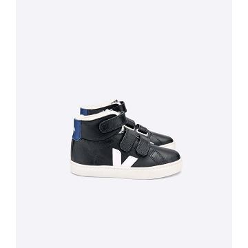 Black Kids' Veja ESPLAR MID FURED CHROMEFREE Shoes | AU 764EBC